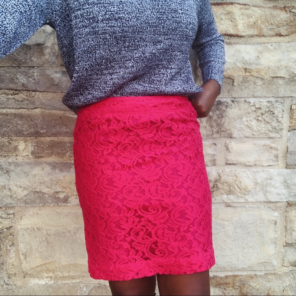 Merona Pink Lace Skirt